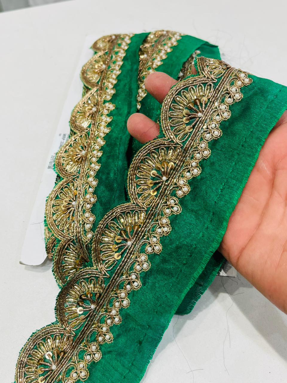 K.R KASAT - Green Colour Lace